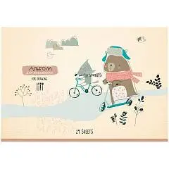 Альбом д/рис А4 24л 100г скоба Вместе веселее BG, фото №1